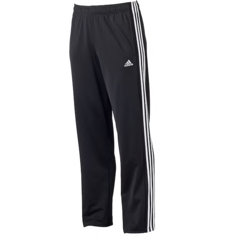 Midnight Black Adidas Mens Athletic Pants